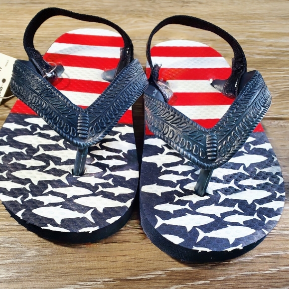 🇺🇲Tommy Bahama boys navy, brown sandals & red,white, blue sandals Size 6-7 - Picture 11 of 13